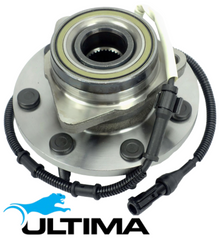 2 X ULTIMA FRONT WHEEL HUB AND BEARING ASSEMBLY TO SUIT FORD F-250 445 7.3L V8 SUITS 4WD 4-WHEEL ABS