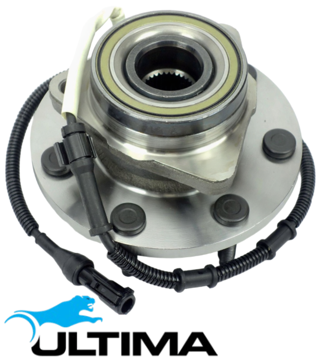 2 X ULTIMA FRONT WHEEL HUB AND BEARING ASSEMBLY TO SUIT FORD F-250 445 7.3L V8 SUITS 4WD 4-WHEEL ABS