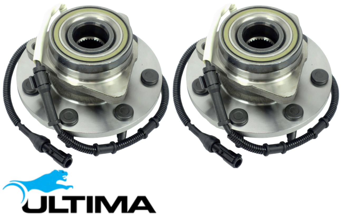2 X ULTIMA FRONT WHEEL HUB AND BEARING ASSEMBLY TO SUIT FORD F-250 445 7.3L V8 SUITS 4WD 4-WHEEL ABS