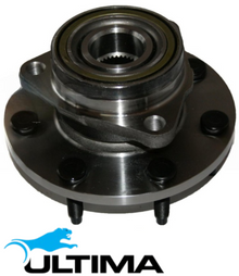 2 X ULTIMA FRONT WHEEL HUB AND BEARING ASSEMBLY FOR FORD F-250 445 7.3L V8 SUITS 4WD REAR WHEEL ABS
