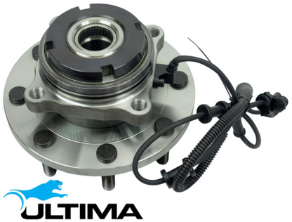 2 X ULTIMA FRONT WHEEL HUB & BEARING ASSEMBLY FOR FORD F-250 RM OHV 4.2L I6 FOR 4WD DUAL REAR WHEELS