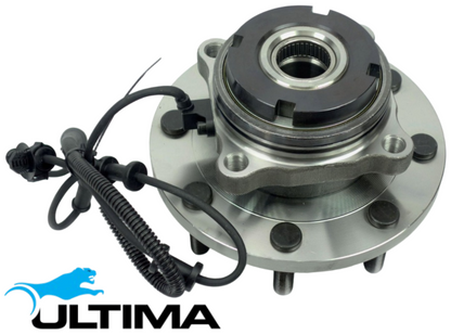2 X ULTIMA FRONT WHEEL HUB & BEARING ASSEMBLY FOR FORD F-250 RM OHV 4.2L I6 FOR 4WD DUAL REAR WHEELS