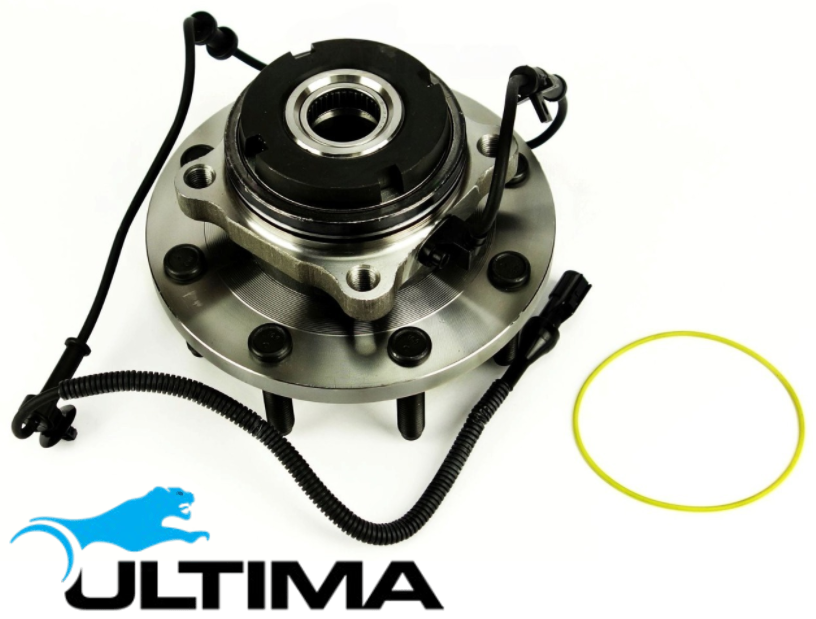2 X ULTIMA FRONT WHEEL HUB AND BEARING ASSEMBLY FOR FORD F-250 RM RN 445 7.3 V8 FOR 4WD TILL 01/2004