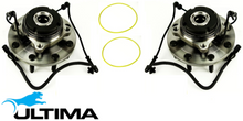 2 X ULTIMA FRONT WHEEL HUB AND BEARING ASSEMBLY FOR FORD F-350 RM RN 445 7.3L V8 SUIT 4WD TO 12/2002