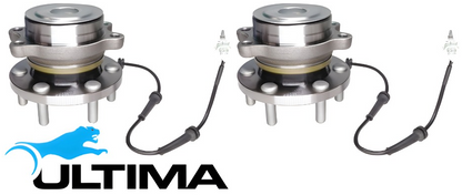 2 X ULTIMA FRONT WHEEL HUB AND BEARING ASSEMBLY TO SUIT NISSAN NAVARA VCGD40 YD25DDTI 2.5L I4