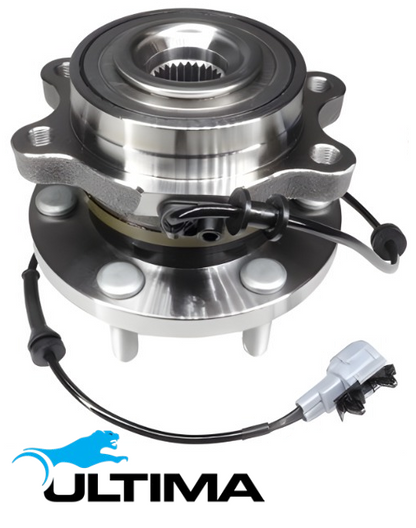 2 X ULTIMA FRONT WHEEL HUB AND BEARING ASSEMBLY TO SUIT NISSAN NAVARA D23 YS23DDTT 2.3L I4 SUITS 4WD