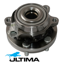 2 X ULTIMA FRONT WHEEL HUB AND BEARING ASSEMBLY TO SUIT NISSAN NAVARA D40 VQ40DE 4.0L V6 4WD ONLY