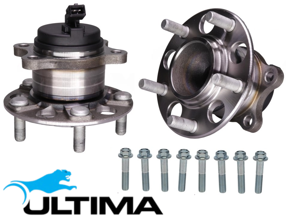2 X ULTIMA REAR WHEEL HUB AND BEARING ASSEMBLY TO SUIT HYUNDAI G4LG G4LK D4FB TURBO DIESEL 1.5L I4