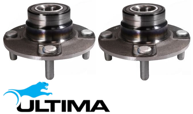 2 X ULTIMA REAR WHEEL HUB AND BEARING ASSEMBLY FOR HYUNDAI G4EA G4GF G4GM 1.3 2.0 1.8 I4 WITHOUT ABS