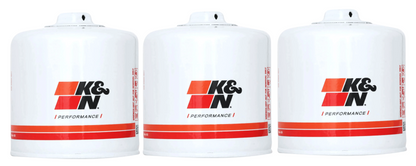 SET OF 3 K&N HIGH FLOW OIL FILTERS TO SUIT CHEVROLET LS3 LS7 L99 LSA LT1 LT4 LS2 LS9 LY2 LH6 LC9 LMG SUPERCHARGED 4.8L 5.3L 6.0L 6.2L 7.0L V8