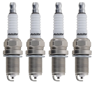 SET OF 4 AUTOLITE SPARK PLUGS TO SUIT NISSAN NAVARA D21 Z24 2.4L I4 FROM 07/1987