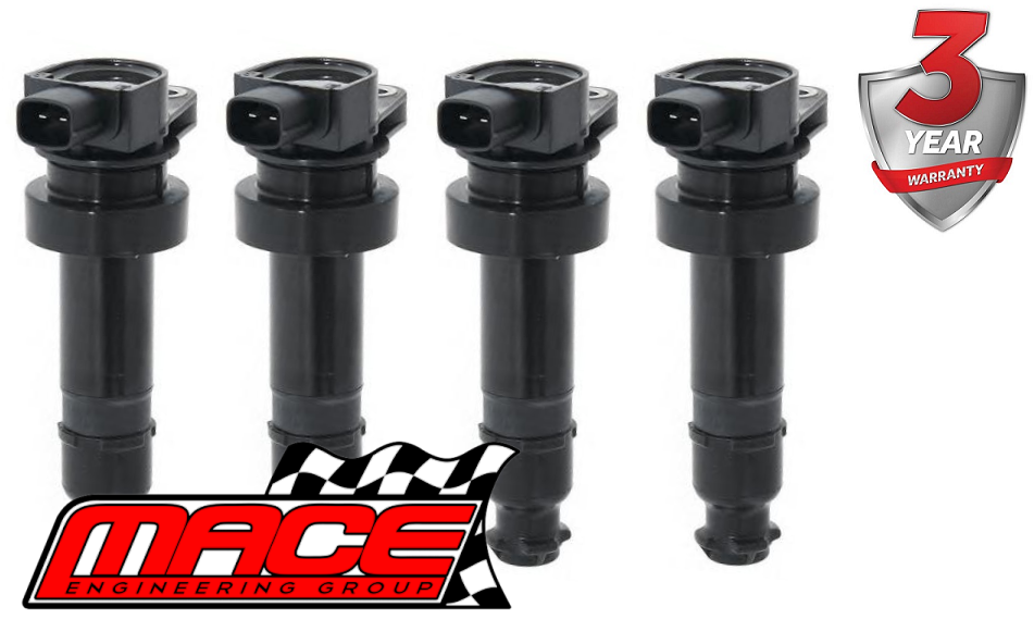 4 X MACE STANDARD REPLACEMENT IGNITION COIL W/ RUBBER SLEEVE FOR HYUNDAI I30 FD G4FC 1.6 I4 12/08 ON