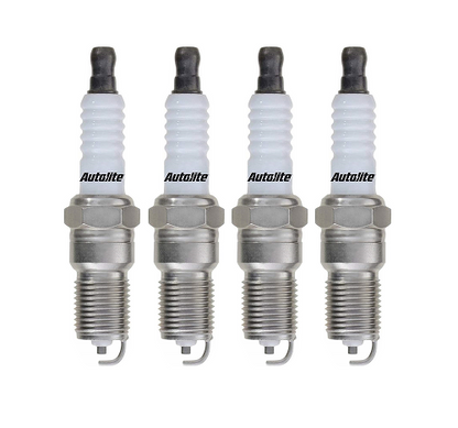 SET OF 4 AUTOLITE SPARK PLUGS TO SUIT NISSAN NAVARA D21 Z24 2.4L I4 FROM 07/1987
