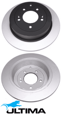 ULTIMA REAR SOLID DISC BRAKE ROTOR SET TO SUIT KIA SPORTAGE QL G4NA 2.0L I4 NON ELECTRIC PARK BRAKE