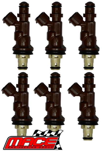 SET OF 6 MACE FUEL INJECTORS TO SUIT TOYOTA HILUX VZN167R VZN172R 5VZ-FE 3.4L V6
