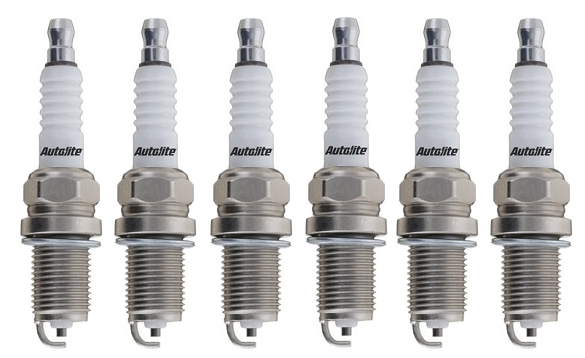 SET OF 6 AUTOLITE SPARK PLUGS TO SUIT JEEP ERH 4.0L I6