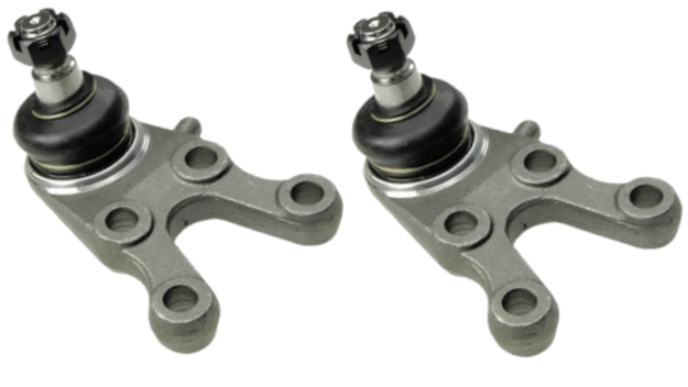 PAIR OF FRONT LOWER BALL JOINTS TO SUIT MITSUBISHI TRITON MJ 4D56 DIESEL 2.5L I4 FROM 10/1996