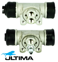 PAIR OF ULTIMA REAR WHEEL CYLINDERS TO SUIT SUZUKI SIERRA SJ410 SJ413 F10A G13A 1.0L 1.3L I4 TILL 03/1988