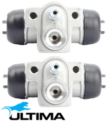 PAIR OF ULTIMA REAR WHEEL CYLINDERS TO SUIT NISSAN PULSAR N16 QG16DE QG18DE 1.6L 1.8L I4 SUITS SEDAN ONLY