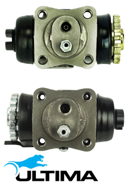 PAIR OF ULTIMA FRONT WHEEL CYLINDERS TO SUIT TOYOTA LANDCRUISER BJ40R B DIESEL 3.0L I4