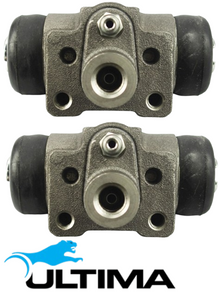 PAIR OF ULTIMA REAR WHEEL CYLINDERS TO SUIT HOLDEN COLORADO RC 4JJ1-TCX TURBO DIESEL 3.0L I4 SUITS RWD