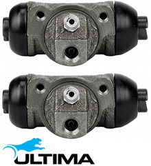 PAIR OF ULTIMA REAR WHEEL CYLINDERS TO SUIT HOLDEN RODEO TF 4JH1-T 4JB1-T 2.8L 3.0L I4 SUITS 4WD