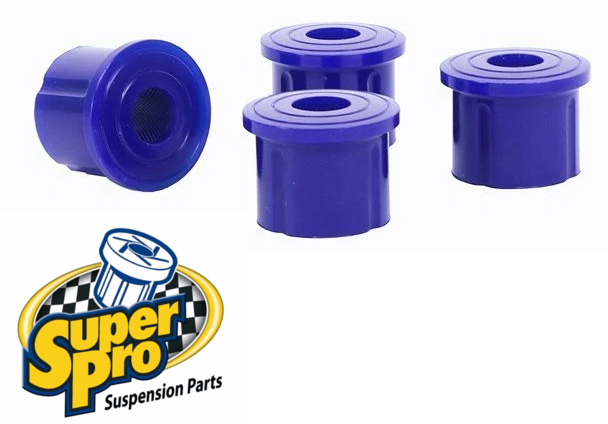 SUPERPRO REAR LEAF SPRING FRONT EYE BUSH KIT TO SUIT NISSAN NAVARA D21 D22 SD25 TD27 QD32E 2.5L 2.7L 3.2L I4 SUITS RWD