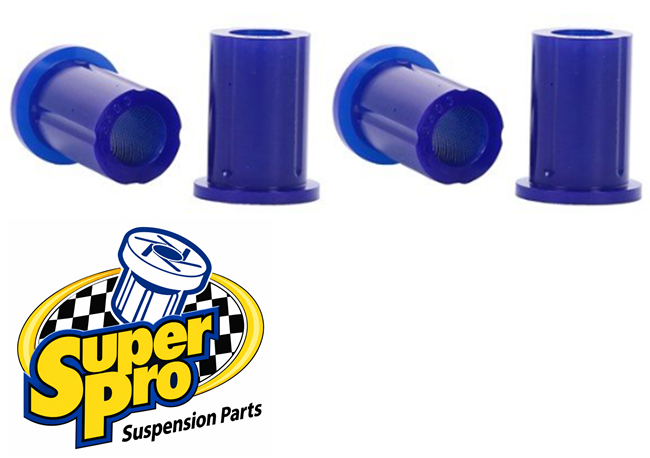 SUPERPRO REAR LEAF SPRING UPPER SHACKLE BUSH KIT TO SUIT FORD RANGER PX P5AT TURBO DIESEL 3.2L I5 SUITS 4WD