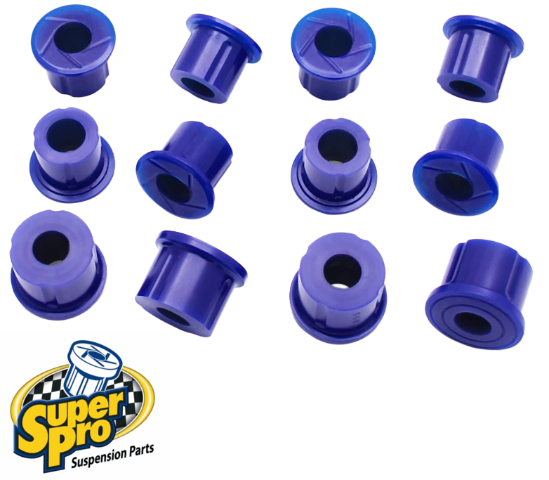 SUPERPRO REAR LEAF SPRING COMPLETE BUSH KIT TO SUIT NISSAN NAVARA D21 D22 VG30E 3.0L V6 SUITS AEGD21, AFGD22 & CFGD22 CHASSIS