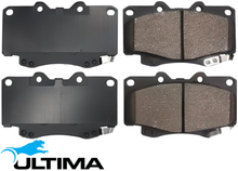 ULTIMA FRONT BRAKE PAD SET TO SUIT TOYOTA HILUX KUN25R 2KD-FTV TURBO DIESEL 2.5L I4 TILL 08/2012