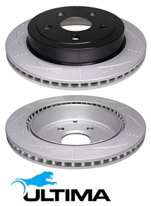 ULTIMA REAR DISC BRAKE ROTOR SET TO SUIT HOLDEN STATESMAN WM ALLOYTEC SIDI LY7 LLT 3.6L V6