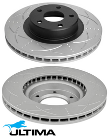 ULTIMA FRONT DISC BRAKE ROTOR SET TO SUIT HOLDEN CALAIS VE VF ALLOYTEC LY7 SIDI LLT LFX 3.6L V6