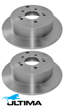 REAR SOLID DISC BRAKE ROTOR SET FOR HYUNDAI SANTA FE CM D4HB 2.2L I4 186.4MM INTERNAL MOUNTING FACE