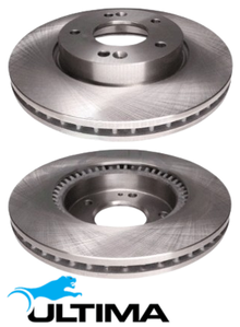 FRONT VENTED DISC BRAKE ROTOR SET TO SUIT KIA SPORTAGE KM SL D4EA D4HA TURBO DIESEL 2.0L I4 OD 280MM