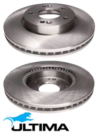 ULTIMA FRONT VENTED DISC BRAKE ROTOR SET TO SUIT KIA SOUL AM G4NA D4FB TURBO DIESEL 1.6L 2.0L I4