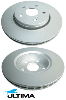 ULTIMA FRONT VENTED DISC BRAKE ROTOR SET TO SUIT TOYOTA C-HR ZYX10R 2ZR-FXE 1.8L I4 OD 298MM