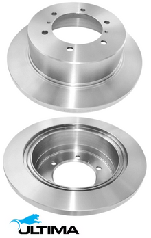 ULTIMA REAR SOLID DISC BRAKE ROTOR SET TO SUIT MITSUBISHI PAJERO NJ NK NL V75W 6G74 3.5L V6