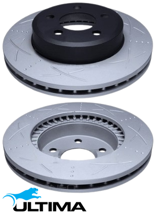 ULTIMA FRONT DISC BRAKE ROTOR SET TO SUIT FORD FAIRLANE BA BF BARRA 182 190 4.0L I6
