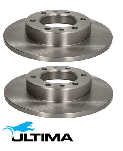 FRONT SOLID DISC BRAKE ROTORS FOR TOYOTA HILUX RN36R RN46R 18R 18RC 2.0L I4 08/80 ON 15MM STUD HOLES