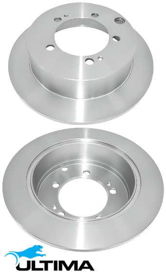 ULTIMA REAR SOLID DISC BRAKE ROTOR SET TO SUIT MITSUBISHI 4G64 4G63 4G69 4G63T TURBO 2.0L 2.4L I4