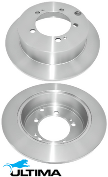 ULTIMA REAR SOLID DISC BRAKE ROTOR SET TO SUIT MITSUBISHI LANCER CH CS 4G63 4G69 2.0L 2.4L I4