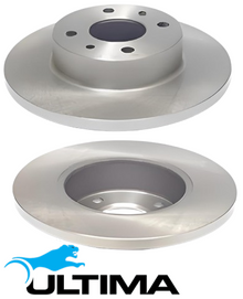 ULTIMA REAR SOLID DISC BRAKE ROTOR SET TO SUIT NISSAN PULSAR FN15 GA15DE 1.5L I4