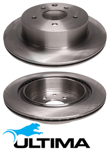 ULTIMA REAR VENTED DISC BRAKE ROTOR SET FOR NISSAN SKYLINE V35 VQ25DD VQ30DD VQ35DE 2.5L 3.0L 3.5 V6