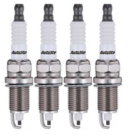 SET OF 4 AUTOLITE SPARK PLUGS TO SUIT FORD CORSAIR UA CA20E 2.0L I4 EXHAUST SIDE