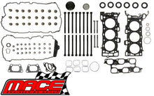 MACE VALVE REGRIND GASKET SET & HEAD BOLTS COMBO PACK FOR HOLDEN COMMODORE VE VF SIDI LF1 LFW 3.0 V6