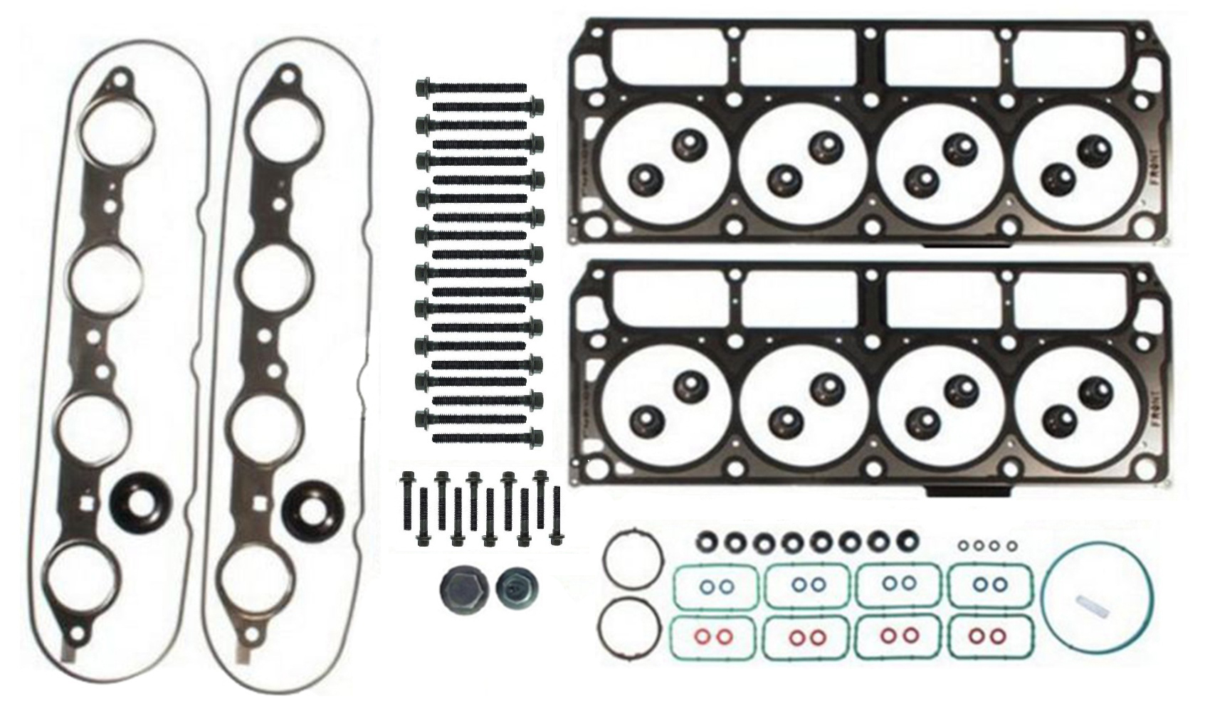 VALVE REGRIND GASKET SET AND HEAD BOLTS COMBO PACK TO SUIT HSV GTS VE LS3 6.2L V8