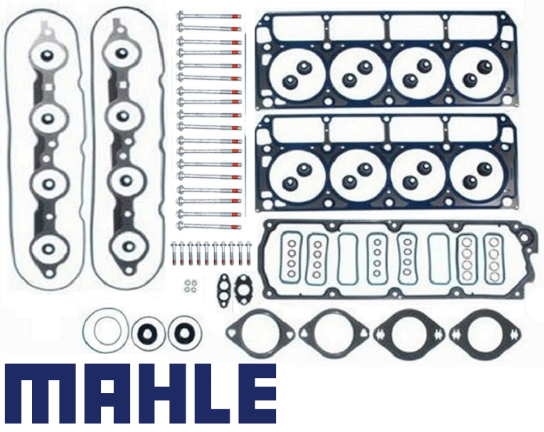 MAHLE VALVE REGRIND GASKET SET AND MAHLE HEAD BOLTS COMBO PACK TO SUIT HSV SV6000 VZ LS2 6.0L V8