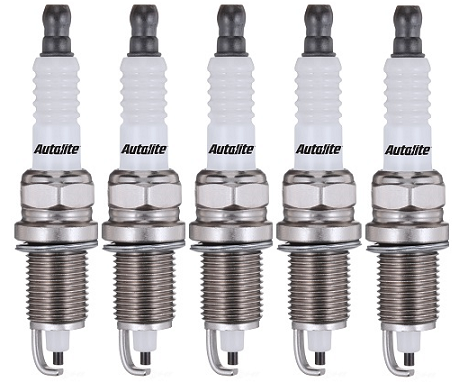 SET OF 5 AUTOLITE SPARK PLUGS TO SUIT AUDI 80 B4 NG 2.3L I5