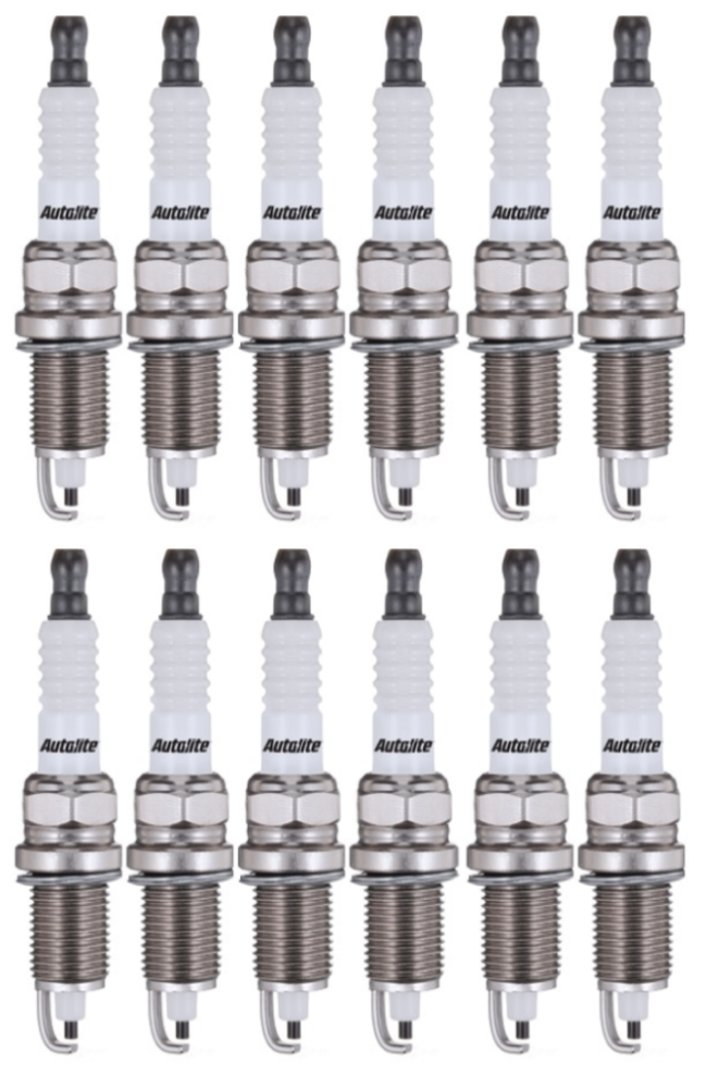 SET OF 12 AUTOLITE SPARK PLUGS TO SUIT MERCEDES BENZ E320 W210 M104.995 3.2L I6