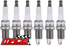 SET OF 6 COPPER CORE MACE SPARK PLUGS TO SUIT LEXUS RX330 MCU38R 3MZ-FE 3.3L V6